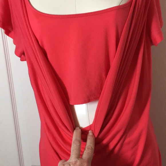 EUC JR BRIGHT FUCHSIA BODYCON OPEN CROCHET BACK - Picture 3 of 4